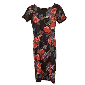 Unique Vintage Floral Pencil Dress